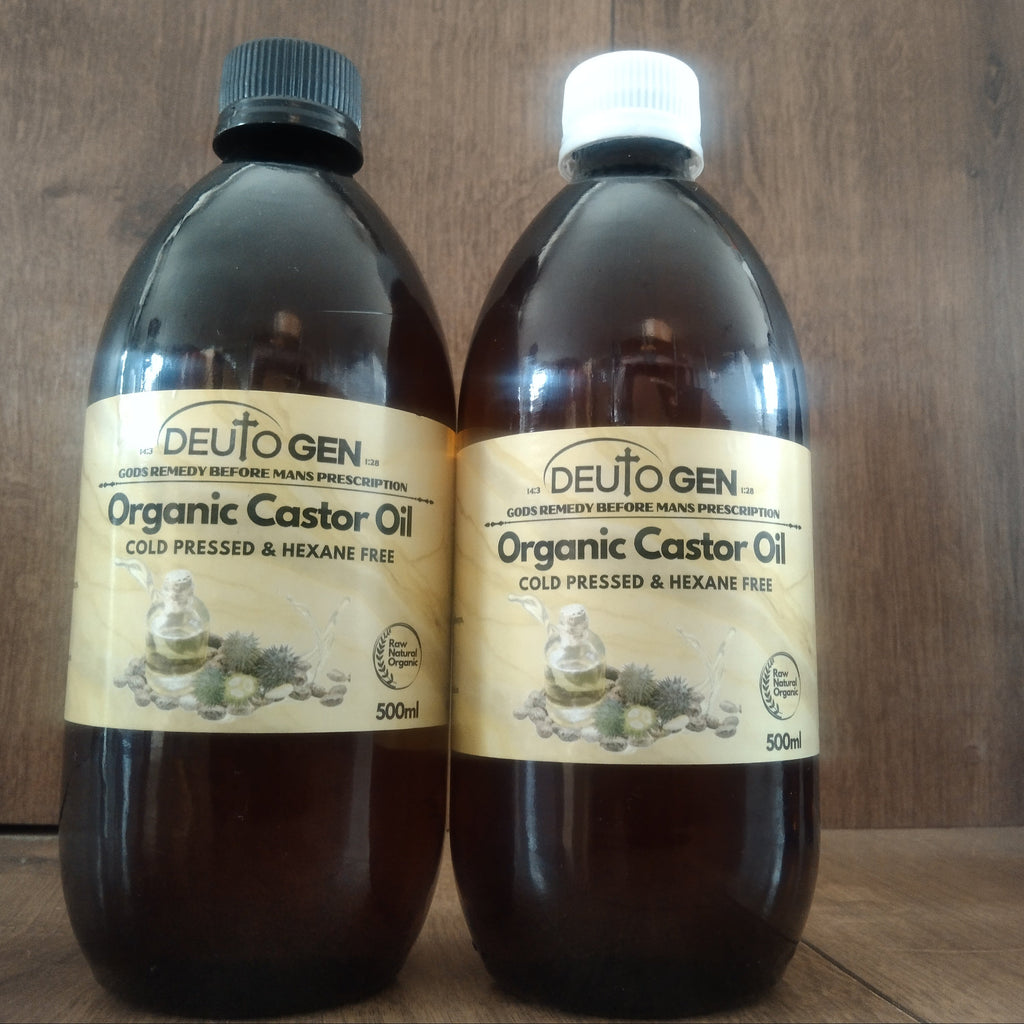 Organic Castor Oil  - Cold Pressed & Hexane Free  (500ML)